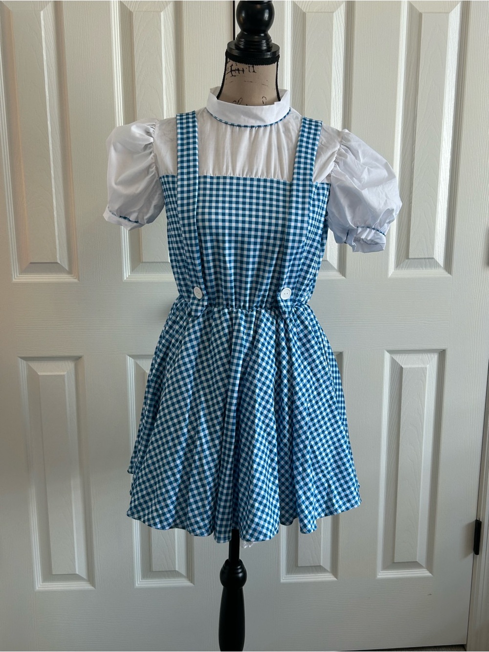 Rubies Wizard of Oz Dorothy Costume (dress & hair bows) Girls large (12/14)